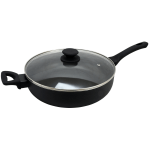 Oster Ashford 5-Quart Aluminum Saute Pan, Black