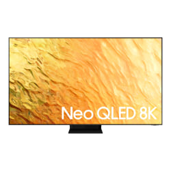 Samsung QN75QN800BF - 75in Diagonal Class (74.5in viewable) - QN800B Series LED-backlit LCD TV - Neo QLED - Smart TV - Tizen OS - 8K (4320p) 7680 x 4320 - HDR - Quantum Mini LED - stainless steel