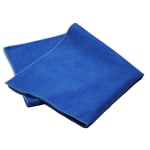 Pro-Clean Basics Microfiber Suede Cloths, 16in x 16in, Blue, Pack Of 48 Cloths