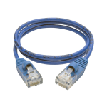 Tripp Lite 2ft Cat5e Cat5 Snagless Molded Slim UTP Patch Cable RJ45 M/M Blue 2ft - Blue