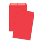 Quality Park Brightly Colored 9x12 Clasp Envelopes - Clasp - #90 - 9in Width x 12in Length - 28 lb - Clasp - Paper - 10 / Pack - Red