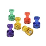 SKILCRAFT Magnetic Push Pins, 3/8in, Assorted Colors, Pack Of 5 Pins (AbilityOne 7510-01-687-5678)