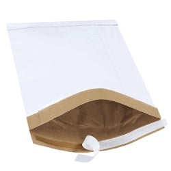 Partners Brand White Self-Seal Padded Mailers, #4, 9 1/2in x 14 1/2in, Pack Of 100