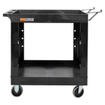 Luxor Heavy-Duty Industrial Utility Cart, 35-1/4inH x 32inW x 18inD, Black