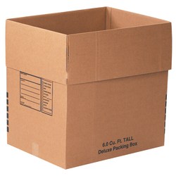 Office Depot Brand Deluxe Moving Boxes, 24in x 18in x 24in, Kraft, Pack Of 10