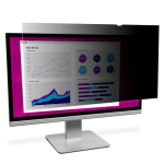 3M High-Clarity Privacy Filter, For 23in Widescreen Monitors (16:9), Black, Reduces Blue Light, HC230W9B