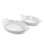 Martha Stewart Stoneware Baker Set, White