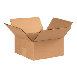 Partners Brand Flat Corrugated Boxes, 8in x 8in x 4in, Kraft, Pack Of 25