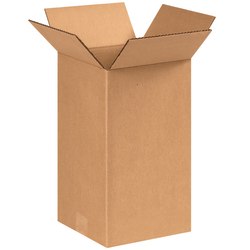 Partners Brand Tall Corrugated Boxes, 8in x 8in x 14in, Kraft, Pack Of 25