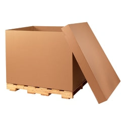 Partners Brand Bulk Cargo Boxes, 48in x 40in x 36in, Kraft, Pack Of 5