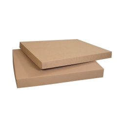 Partners Brand Bulk Cargo Boxes, 48in x 40in x 5in, Kraft, Pack Of 5 Lids