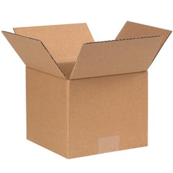 Partners Brand Corrugated Boxes, 7in x 7in x 6in, Kraft, Pack Of 25