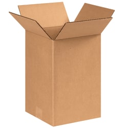 Partners Brand Corrugated Boxes, 8in x 8in x 12in, Kraft, Pack Of 25