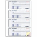 Rediform Hardbound Money Receipt Book, 3-Part, Carbonless, 2-3/4in x 7in, Book Of 200 Sheets