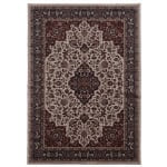 Linon Innova Area Rug, 5ft x 7ft, Adair Cream/Rust