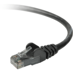 Belkin Cat. 6 Patch Cable - RJ-45 Male - RJ-45 Male - 9ft - Black