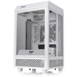 Thermaltake The Tower 100 Snow Mini Chassis - Mini-tower - Snow - SPCC, Tempered Glass - 4 x Bay - 2 x 4.72in x Fan(s) Installed - 0 - Mini ITX Motherboard Supported - 3 x Fan(s) Supported