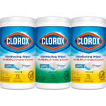 Clorox Disinfecting Wipes, 7in x 8in, Fresh Scent/Citrus Blend, 75 Wipes Per Canister, Pack Of 3 Canisters