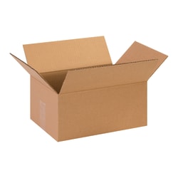 Partners Brand Corrugated Boxes, 13in x 9in x 6in, Kraft, Pack Of 25