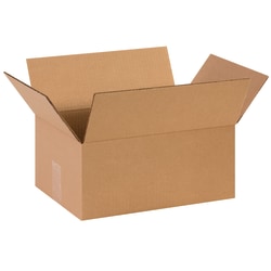 Partners Brand Corrugated Boxes, 14in x 10in x 6in, Kraft, Pack Of 25