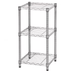 Honey-Can-Do Urban Steel Adjustable Storage Shelving Unit, 3-Tiers, Chrome