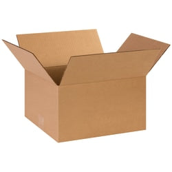 Partners Brand Corrugated Boxes, 14in x 12in x 8in, Kraft, Pack Of 25