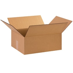 Partners Brand Corrugated Boxes, 15in x 12in x 6in, Kraft, Pack Of 25