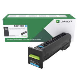 Lexmark 82K1XC0 Extra-High-Yield Return Program Cyan Toner Cartridge