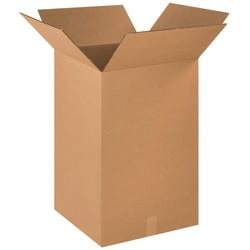 Partners Brand Corrugated Boxes, 18in x 18in x 28in, Kraft, Pack Of 10