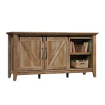 Sauder Dakota Pass Credenza With Sliding Doors, 33-5/16inH x 65-7/8inW x 19-1/4inD, Craftsman Oak