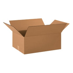 Partners Brand Corrugated Boxes, 20in x 14in x 8in, Kraft, Pack Of 25