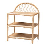 bali & pari Redell 24inW Modern Bohemian Display Shelf, Natural Brown