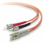 Belkin Duplex Fiber Optic Patch Cable - LC Male - ST Male - 49.21ft