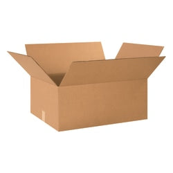 Partners Brand Corrugated Boxes, 24in x 18in x 10in, Kraft, Pack Of 10