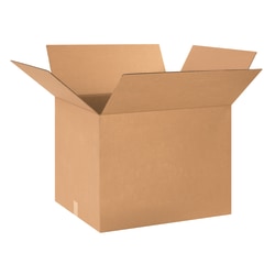 Partners Brand Corrugated Boxes, 24in x 20in x 18in, Kraft, Pack Of 10