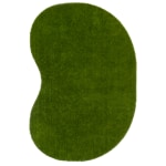 Joy Carpets Kid Essentials Artificial Grass Jellybean Area Rug, GreenSpace, 6ft x 9ft, Green