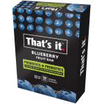 Thats It Fruit Bars, Probiotic Blueberry, 1.2 Oz, Pack Of 12 Bars