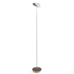 Koncept Royyo LED Floor Lamp, 45-1/2inH, Matte White Body/Oiled Walnut Base