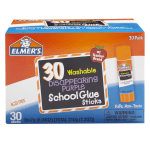 Elmers Glue Stick Classroom Pack, Purple, Box Of 30