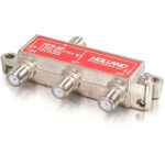 C2G High-Frequency 3-Way Splitter - Silver