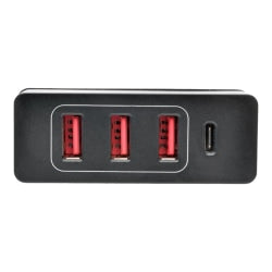 Tripp Lite 4-Port USB Charging Station with USB-C Charging and USB-A Auto-Sensing Ports - 5 V DC/3 A, 20 V DC Output