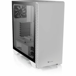 Thermaltake S300 Tempered Glass Snow Edition Mid-Tower Chassis - Mid-tower - White - SPCC, Tempered Glass - 6 x Bay - 1 x 4.72in x Fan(s) Installed - 0 - ATX, Micro ATX, Mini ITX Motherboard Supported - 7 x Fan(s) Supported