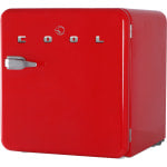 Commercial Cool Retro 1.6 Cu. Ft. Mini Refrigerator With Freezer, Red