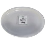 Hoffman Vertex China Catalina Collection Narrow Rim Platters, 13-1/4in, Bright White, Case Of 12 Platters