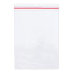 Partners Brand Industrial Zippered Job Ticket Holders, 9in x 12in, Clear, Case Of 15 Holders