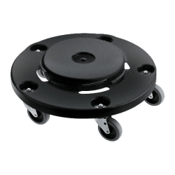 Rubbermaid Brute Twist-On/Off Round Dolly, Black