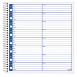 Adams Voicemail Log Book, 8 1/4in x 8 1/2in, 120 Pages, White/Canary Yellow