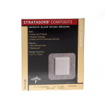 Medline Stratasorb Composite Island Dressings, 6in x 6in, White, Box Of 10, Case Of 10 Boxes