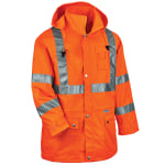 Ergodyne GloWear 8365 Type R Class 3 High-Visibility Rain Jacket, Small, Orange