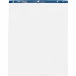 Business Source Standard Easel Pad - 50 Sheets - Plain - 15 lb Basis Weight - 27in x 34in - White Paper - Perforated - 4 / Carton